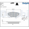 Delphi | Bremsbelagsatz, Scheibenbremse | LP1949