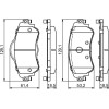 BOSCH | Bremsbelagsatz, Scheibenbremse | 0 986 494 690