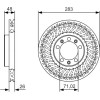 BOSCH | Bremsscheibe | 0 986 479 C33