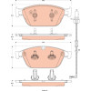 TRW | Bremsbelagsatz, Scheibenbremse | GDB1884