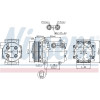 Nissens | Kompressor, Klimaanlage | 89551