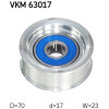 SKF | Umlenk-/Führungsrolle, Keilrippenriemen | VKM 63017