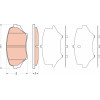 TRW | Bremsbelagsatz, Scheibenbremse | GDB3401