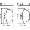 BOSCH | Bremsbelagsatz, Scheibenbremse | 0 986 468 380