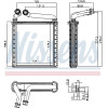Nissens | Wärmetauscher, Innenraumheizung | 73979