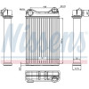 Nissens | Wärmetauscher, Innenraumheizung | 71445