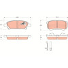 TRW | Bremsbelagsatz, Scheibenbremse | GDB3341