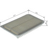 BOSCH F 026 400 659 Luftfilter für SUZUKI IGNIS, SWIFT 38,7mm, 165mm, 256,5mm, Filtereinsatz