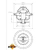 NRF | Thermostat, Kühlmittel | 725184