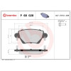 Brembo | Bremsbelagsatz, Scheibenbremse | P 68 028