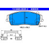 ATE | Bremsbelagsatz, Scheibenbremse | 13.0460-8020.2