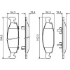 BOSCH | Bremsbelagsatz, Scheibenbremse | 0 986 424 666