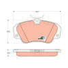 TRW | Bremsbelagsatz, Scheibenbremse | GDB957