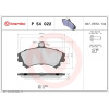 Brembo | Bremsbelagsatz, Scheibenbremse | P 54 022