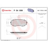 Brembo | Bremsbelagsatz, Scheibenbremse | P 54 059