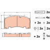 TRW | Bremsbelagsatz, Scheibenbremse | GDB5093