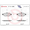 Brembo | Bremsbelagsatz, Scheibenbremse | P 11 016