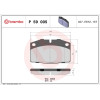 Brembo | Bremsbelagsatz, Scheibenbremse | P 59 005