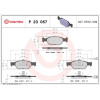 Brembo | Bremsbelagsatz, Scheibenbremse | P 23 057