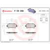 Brembo | Bremsbelagsatz, Scheibenbremse | P 59 060