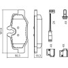 BOSCH | Bremsbelagsatz, Scheibenbremse | 0 986 494 603