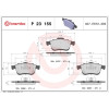 Brembo | Bremsbelagsatz, Scheibenbremse | P 23 155