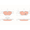 TRW | Bremsbelagsatz, Scheibenbremse | GDB1626