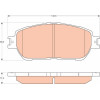 TRW | Bremsbelagsatz, Scheibenbremse | GDB3612