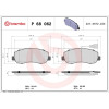 Brembo | Bremsbelagsatz, Scheibenbremse | P 68 062