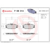 Brembo | Bremsbelagsatz, Scheibenbremse | P 68 014