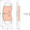 TRW | Bremsbelagsatz, Scheibenbremse | GDB4141