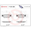 Brembo | Bremsbelagsatz, Scheibenbremse | P 06 035