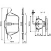 BOSCH | Bremsbelagsatz, Scheibenbremse | 0 986 424 777