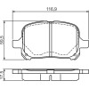 BOSCH | Bremsbelagsatz, Scheibenbremse | 0 986 424 639