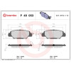 Brembo | Bremsbelagsatz, Scheibenbremse | P 49 053