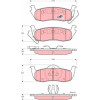 TRW | Bremsbelagsatz, Scheibenbremse | GDB4137