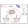 Brembo | Bremsbelagsatz, Scheibenbremse | P 50 067