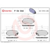 Brembo | Bremsbelagsatz, Scheibenbremse | P 54 044