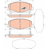 TRW | Bremsbelagsatz, Scheibenbremse | GDB3477