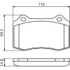 BOSCH | Bremsbelagsatz, Scheibenbremse | 0 986 494 393