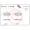 Brembo | Bremsbelagsatz, Scheibenbremse | P 36 036