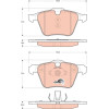 TRW | Bremsbelagsatz, Scheibenbremse | GDB1684