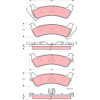 TRW | Bremsbelagsatz, Scheibenbremse | GDB4124
