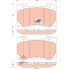 TRW | Bremsbelagsatz, Scheibenbremse | GDB3505
