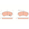 TRW | Bremsbelagsatz, Scheibenbremse | GDB1703
