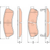 TRW | Bremsbelagsatz, Scheibenbremse | GDB4172
