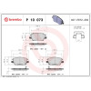 Brembo | Bremsbelagsatz, Scheibenbremse | P 10 073