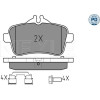 Meyle | Bremsbelagsatz, Scheibenbremse | 025 252 1516/PD