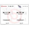 Brembo | Bremsbelagsatz, Scheibenbremse | P 06 071