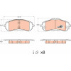TRW | Bremsbelagsatz, Scheibenbremse | GDB2044